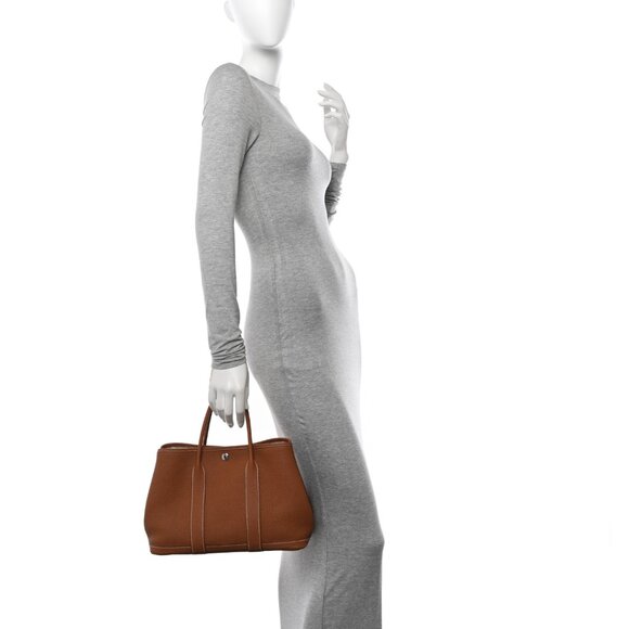 Authentic Gold Hermes Negonda Garden Party TPM 30. Excellent Condition. - Picture 1 of 16